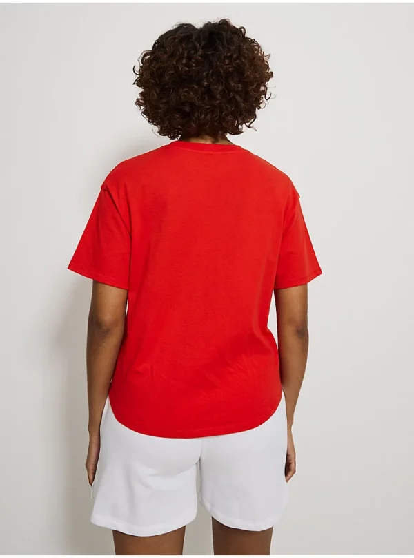 Red Embroidered Mon Cheri Paris Cherry T-Shirt - Image 4